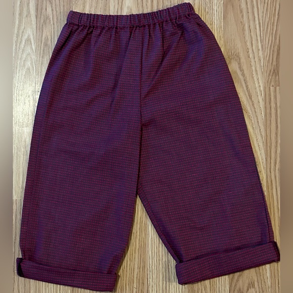 Little Ones Red & Blue Checkered Pants - 100% Cotton - Size 2T - New w/ Tags - Picture 1 of 7